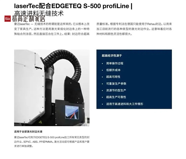德国豪放激光封边机